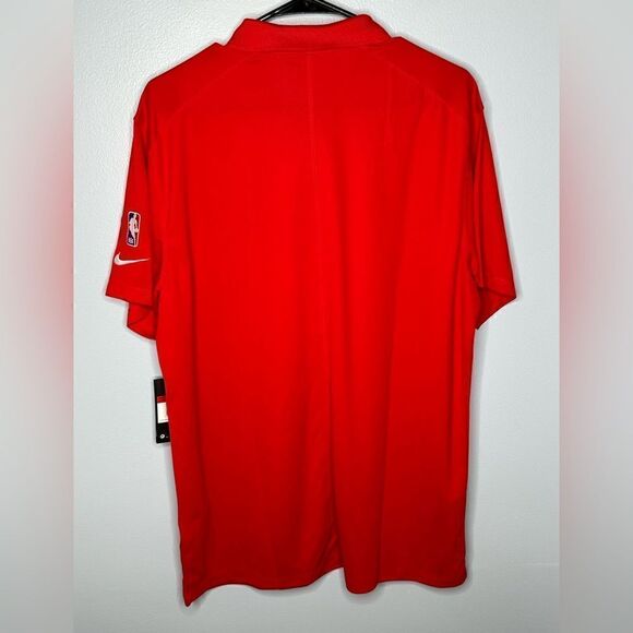 NWT Nike Washington DC Wizards Dri-fit Polo Shirt Red & Blue NBA Size Large - Picture 2 of 7
